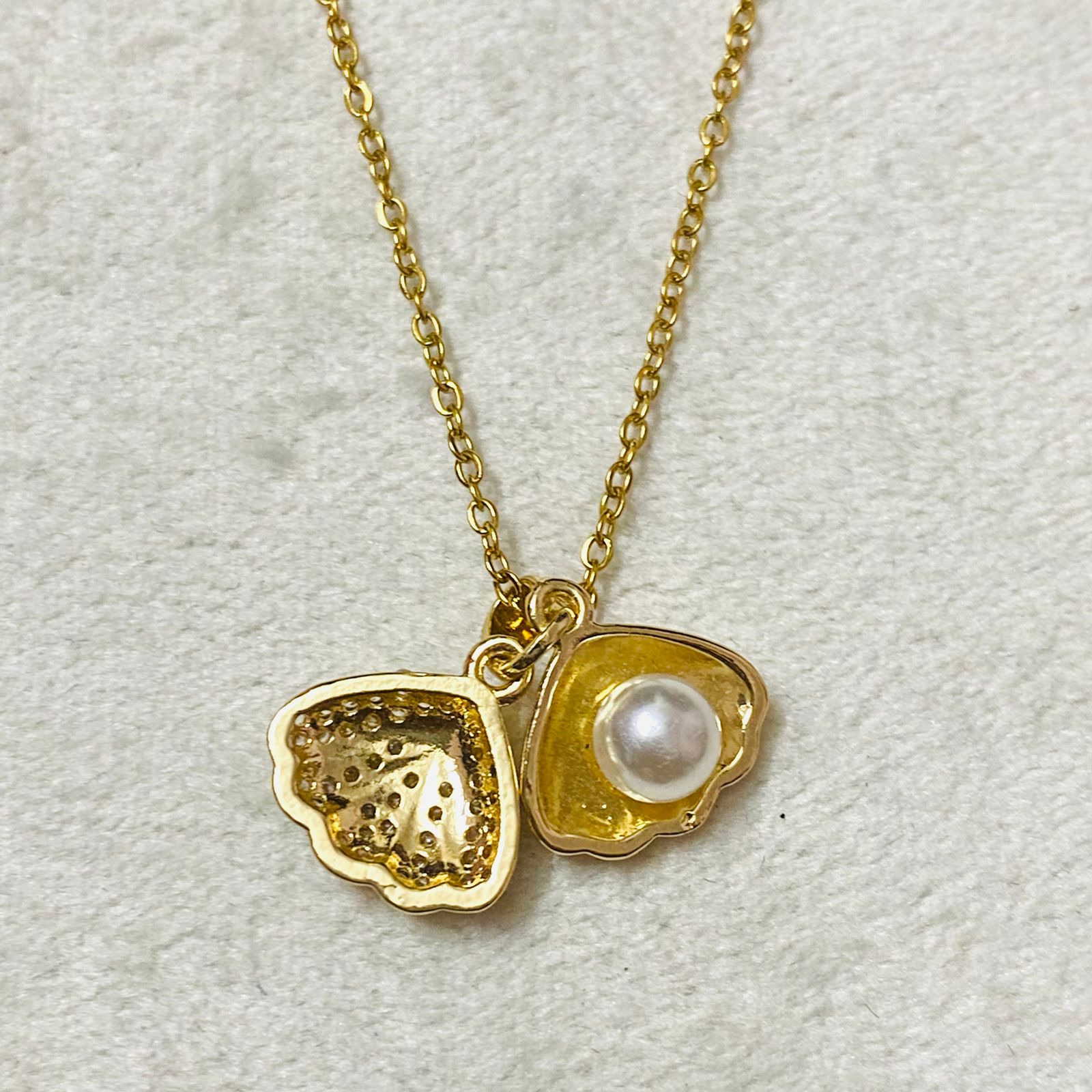 Pearl shell Pendant Necklace Waterproof | Anti-Tarnish