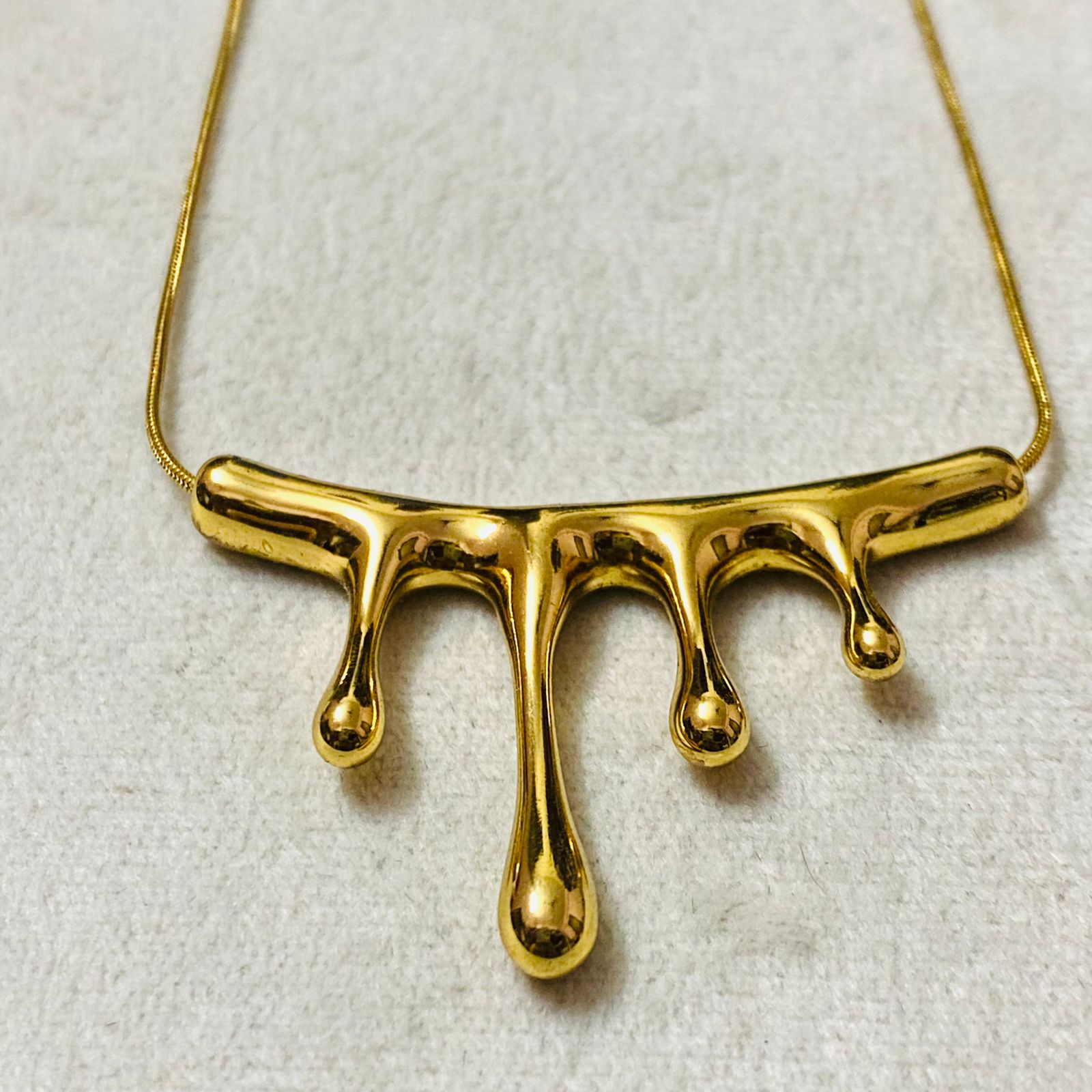 Trendy Waterproof Gold Pendant Necklace | Anti-Tarnish Stainless Steel
