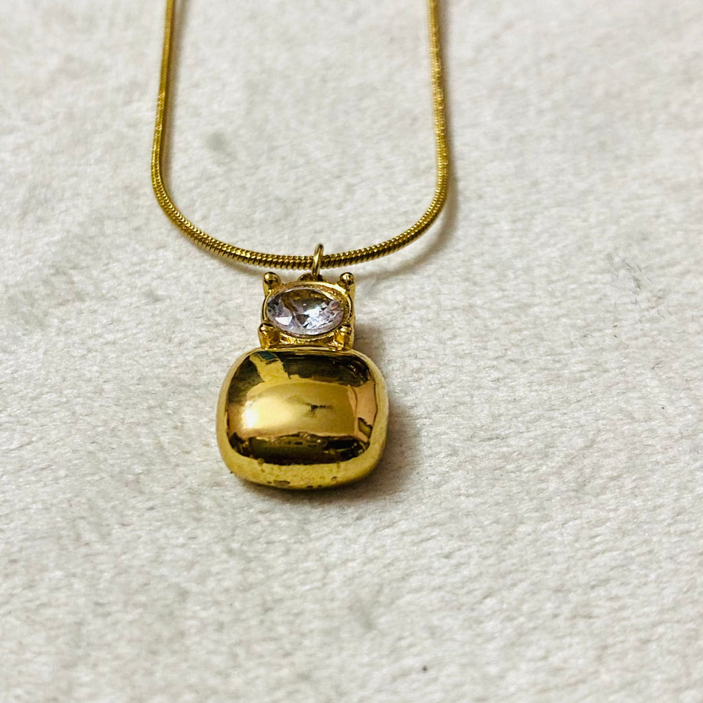 Waterproof Gold Pendant Necklace | Anti-Tarnish Stainless Steel