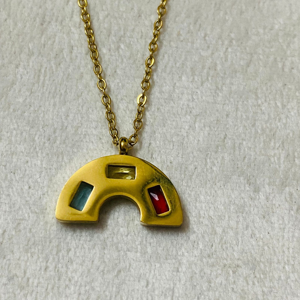 Rainbow Anti Tarnish Necklace