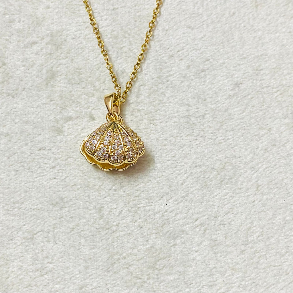 Pearl shell Pendant Necklace Waterproof | Anti-Tarnish