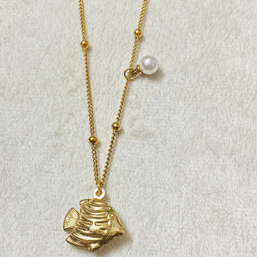 Fish with Pearl Necklace