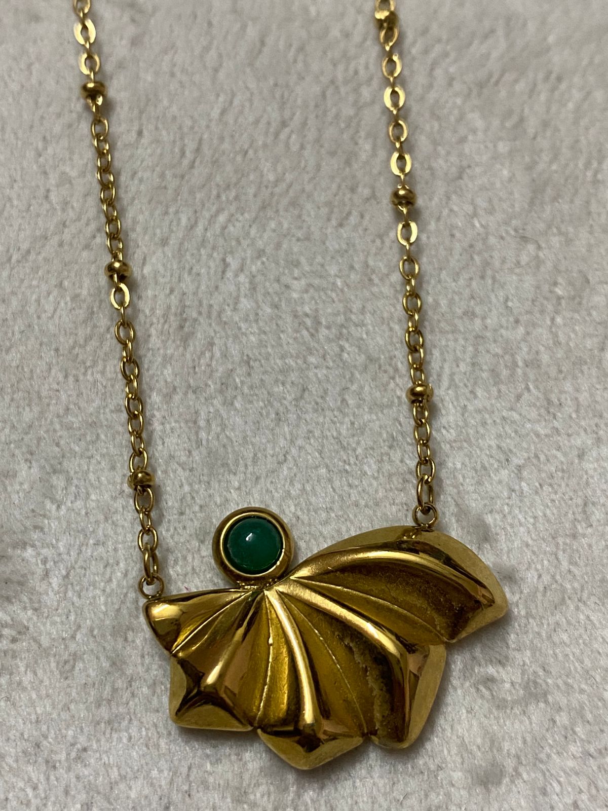 Green Minimal Necklace