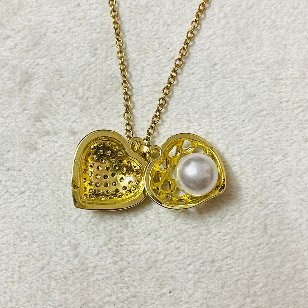 Pearl shell Pendant Necklace Waterproof | Anti-Tarnish