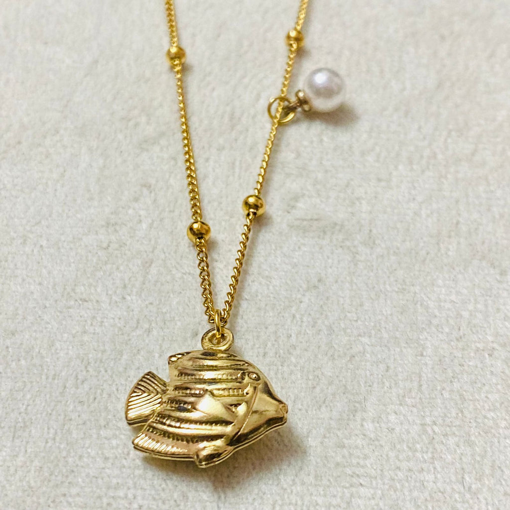 Fish with Pearl Necklace