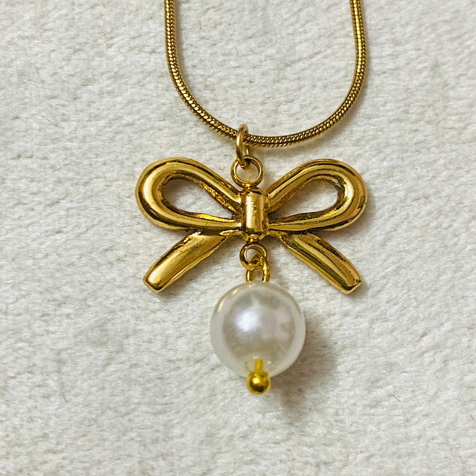 Bow Anti Tarnish Necklace