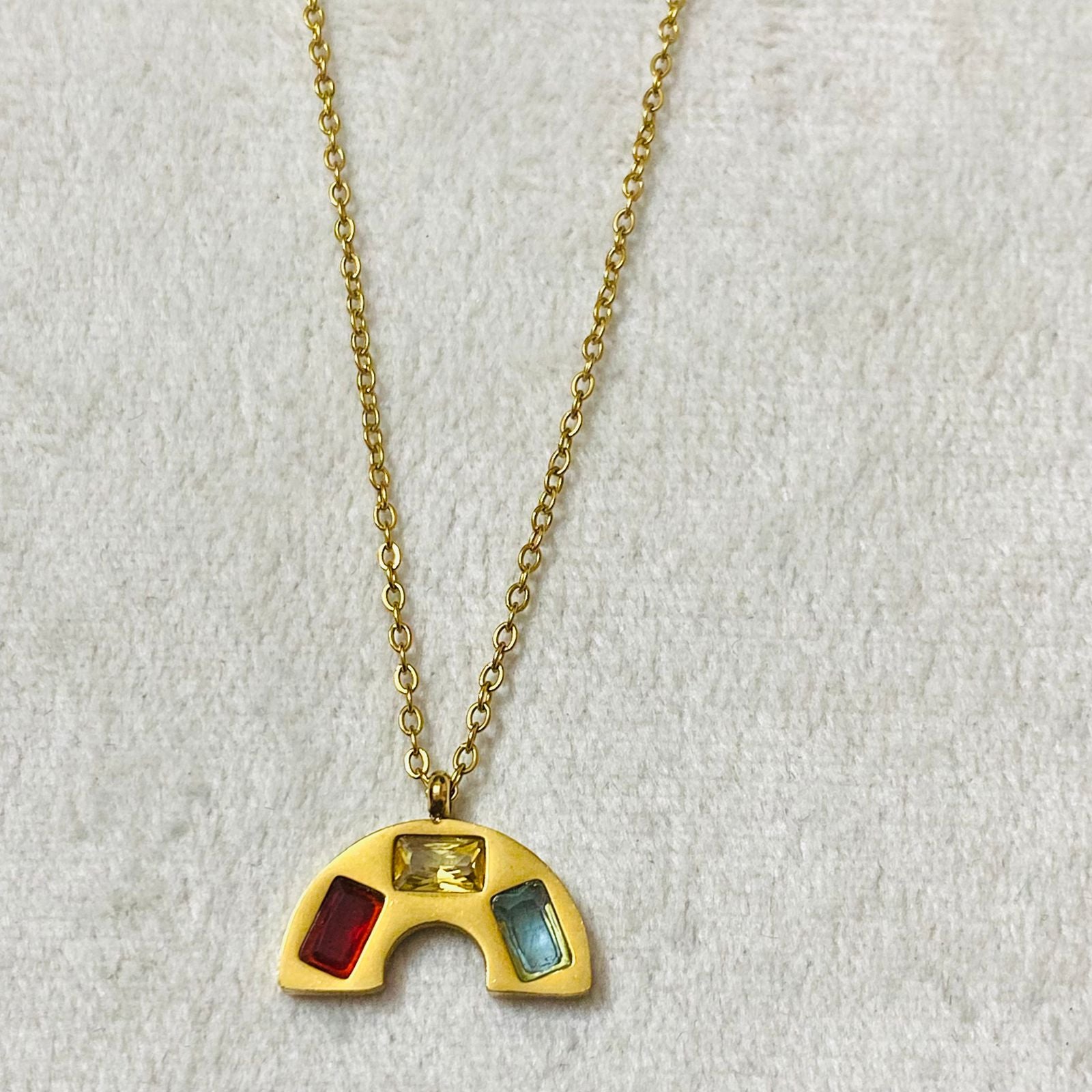 Rainbow Anti Tarnish Necklace