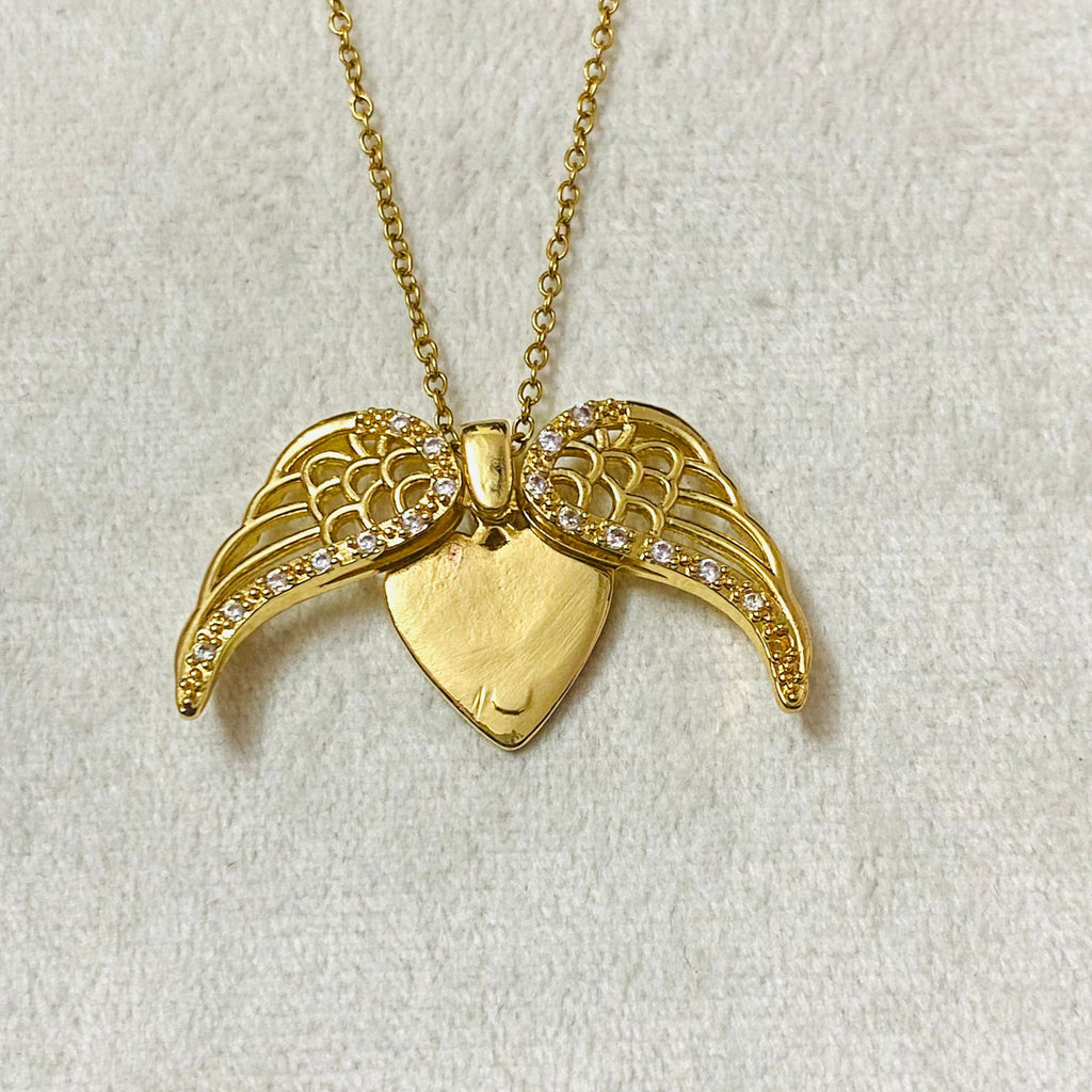 Angel wings Pendant Necklace Waterproof